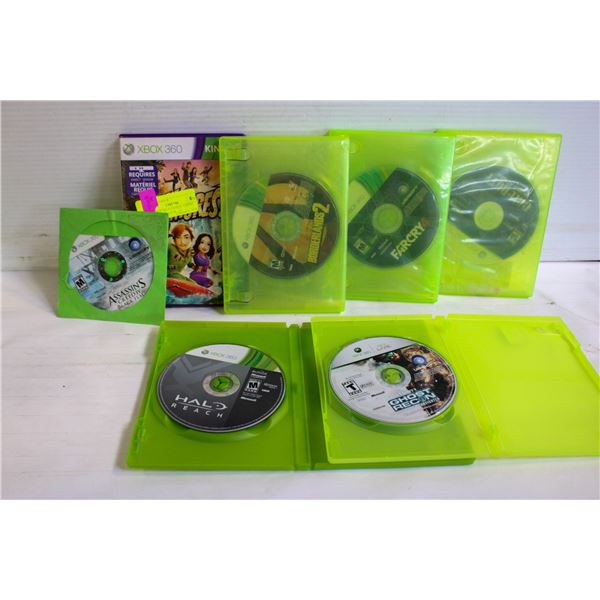 112. XBOX 360 6 GAMES: GHOST RECON, CALL OF DUTY,