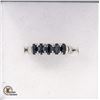 Image 1 : #1073-2.50 CT TW OVAL SHAPED DARK BLUE SAPPHIRES