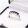 Image 2 : #1073-2.50 CT TW OVAL SHAPED DARK BLUE SAPPHIRES