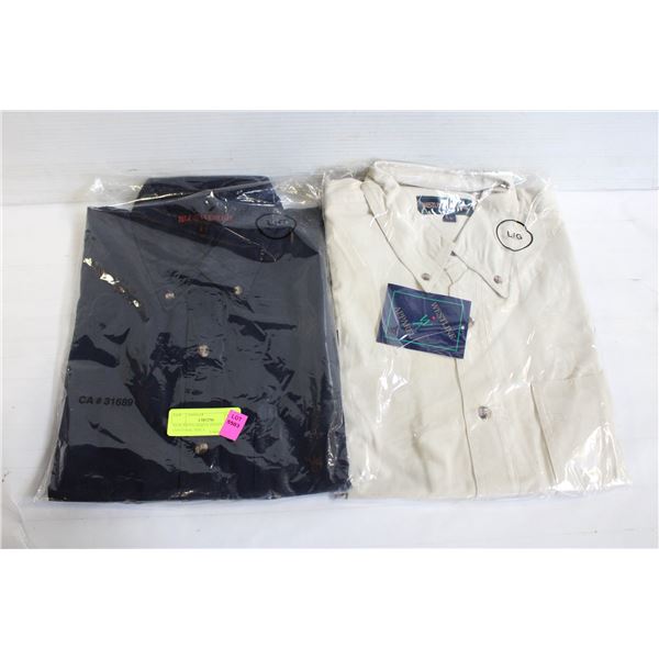 NEW MEN'S SHIRTS 1NAVY 1NATURAL SIZE L