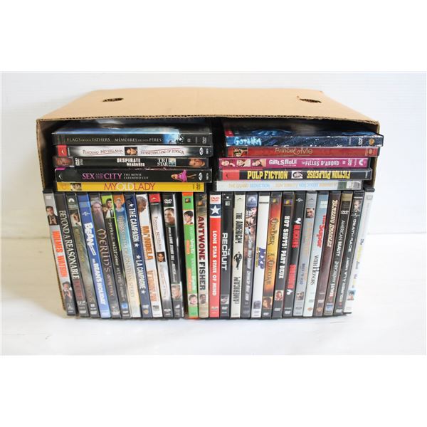 DVDS OVER 70 TITLES. 2 LAYERS