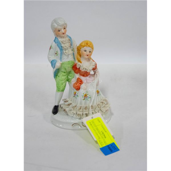 ESTATE DRESDEN VICTORIAN PORCELAIN CERAMIC LACE