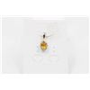 Image 1 : #220-NATURAL CITRINE & CZ PENDANT