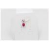 Image 1 : #178-NATURAL RUBY & CZ PENDANT