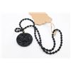 Image 1 : BLACK OBSIDIAN HAND CARVED CHINESE TAIJI BAGUA