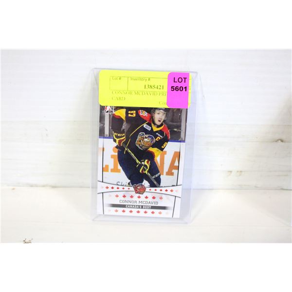 CONNOR MCDAVID PRE ROOKIE CARD