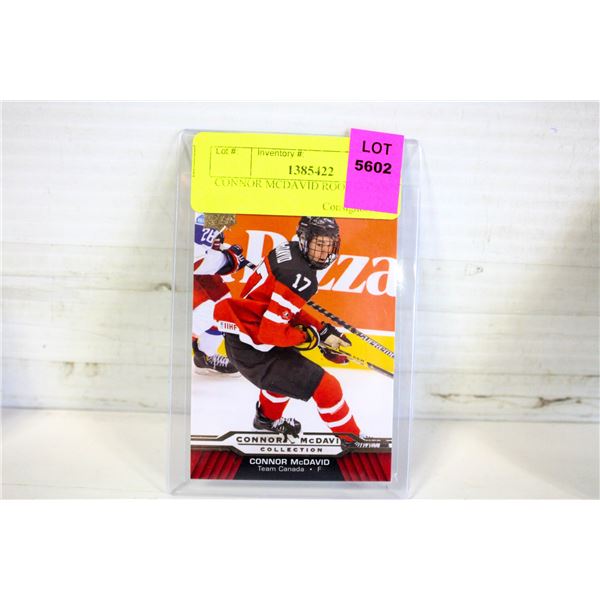 CONNOR MCDAVID ROOKIE CARD