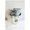 Image 1 : 3 BEER BUCKETS STAINLESS STEEL