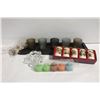 Image 1 : FLAT W/CANDLES AND SPECIALTY KOREAN WINE CUP SET