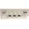 Image 1 : GLASS STORAGE JARS 5 PIECES