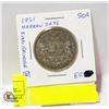 Image 2 : 1951 CANADA 50C. KING GEORGE 6