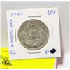Image 2 : 1940 CANADA 50C. KING GEORGE 6