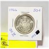 Image 2 : 1966 CANADA 50C. QUEEN ELIZABETH 2