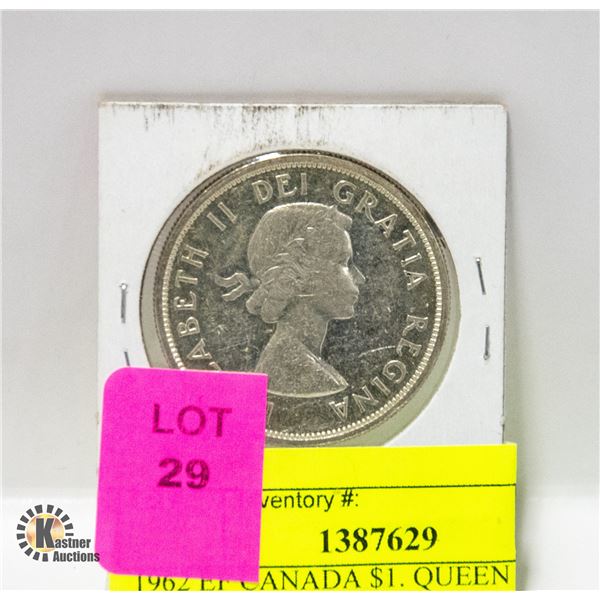 1962 CANADA $1. QUEEN ELIZABETH 2