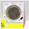 Image 2 : 1971 CANADA $1. QUEEN ELIZABETH 2