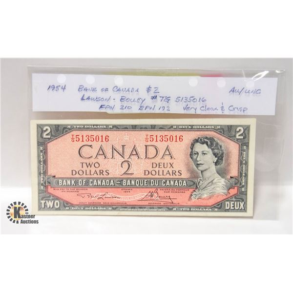 1954 BANK OF CANADA $2