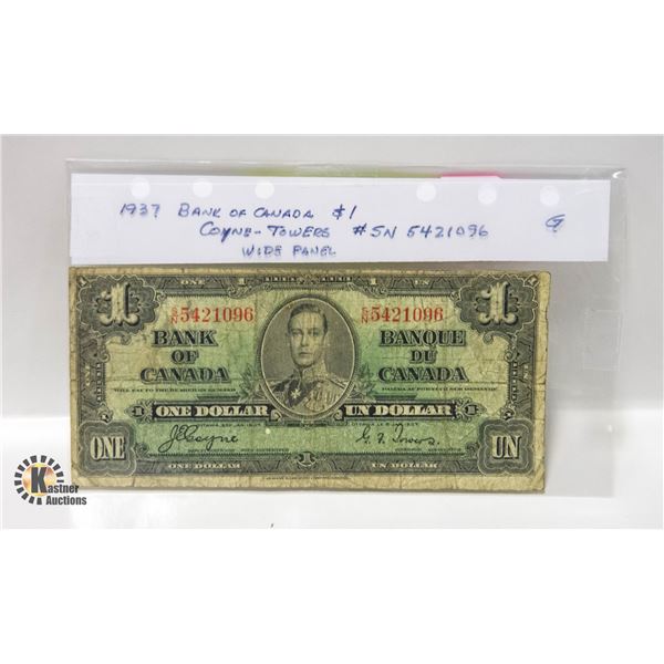 1937 BANK OF CANADA $1