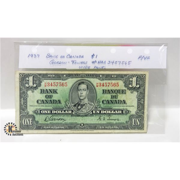1937 BANK OF CANADA $1