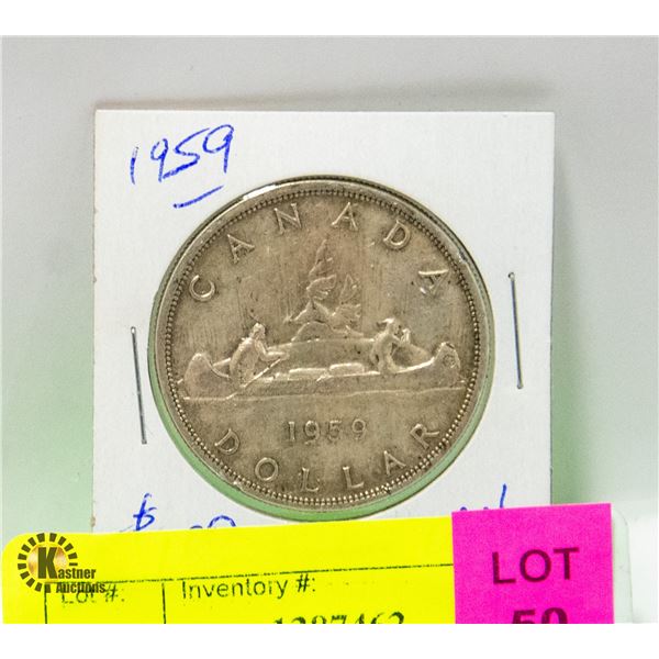 1959 CANADA SILVER DOLLAR