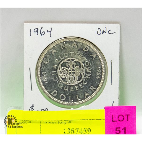 1964 CANADA SILVER DOLLAR
