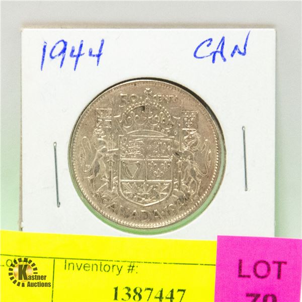 1944 CDN 50 CENT PIECE