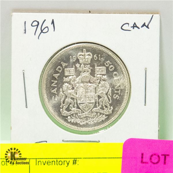 1961 CDN 50 CENT PIECE