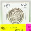 Image 1 : 1963 CDN 50 CENT PIECE