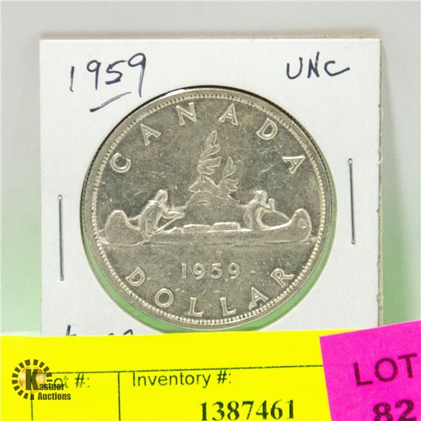 1959 CANADA SILVER DOLLAR