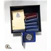Image 1 : FLAT OF ROYAL CANADIAN MINT COINS IN CASES
