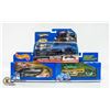 Image 1 : FLAT OF 3 HOTWHEELS TRUCKS 2 WITH CARS 1 W/PLANE