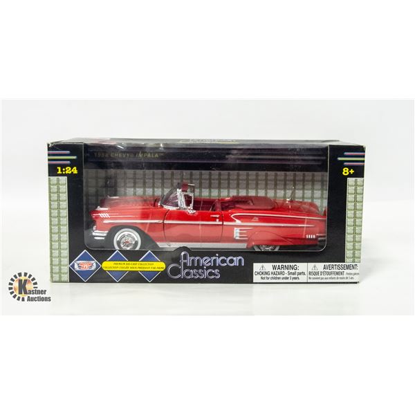 PREMIUM CLASSIC 1958 CHEVY IMPALA CONVERTIBLE 1/24