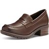 Image 1 : NEW EASTLAND WOMENS HOLLY PENNY LOAFER - BROWN