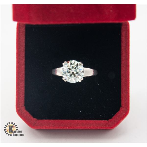 #2171-CUSTOM HAND SET 3.5 CT GRA CERTIFIED ROUND
