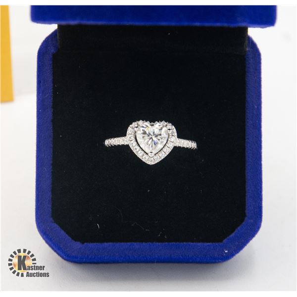 #2178-1.20 CT GRA CERTIFIED HEART CUT MOISSANITE