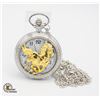 Image 1 : #2203-NEW TWO-TONE POCKET WATCH WITH