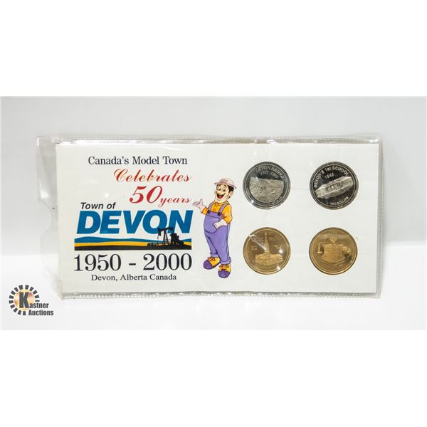 DEVON 1950-2000 COMMEMORATIVE COIN SET