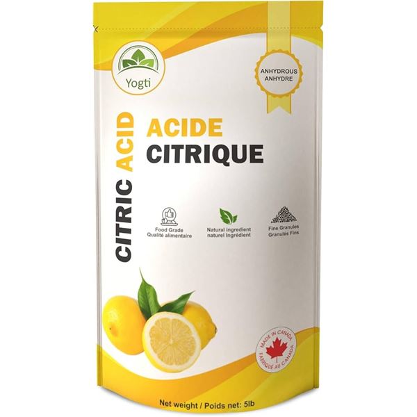 NEW 5LB YOGTI CITRIC ACID
