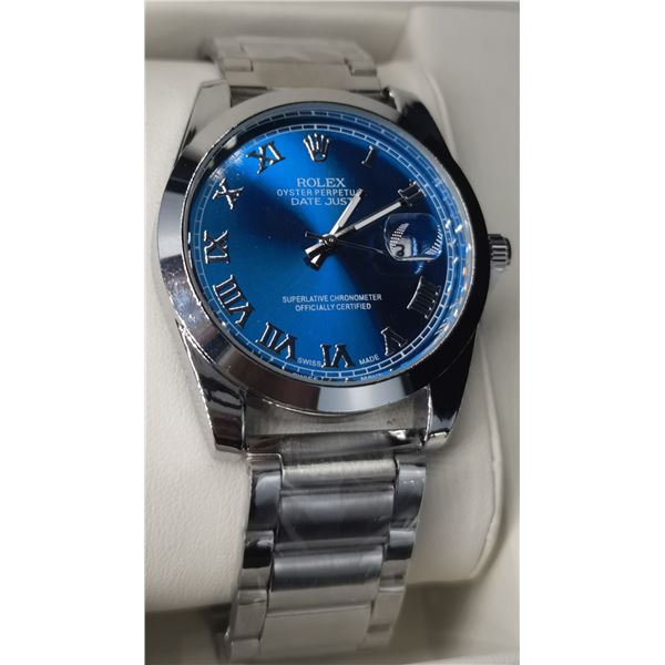 NEW REPLICA R0LEX QUARTZ "DATE JUST" WATCH