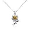 Image 1 : GRA CERTIFIED ROUND BRILLIANT 925S NECKLACE
