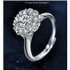 Image 1 : 1 CT GRA CERTIFIED FLOWER SHAPED MOISSANITE 925S