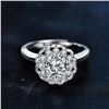 Image 2 : 1 CT GRA CERTIFIED FLOWER SHAPED MOISSANITE 925S
