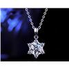 Image 1 : 1 CT GRA CERTIFIED ROUND BRILLIANT 925S NECKLACE