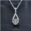 Image 1 : 1 CT GRA CERTIFIED ROUND BRILLIANT 925S NECKLACE