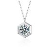 Image 5 : 1 CT GRA CERTIFIED ROUND BRILLIANT 925S NECKLACE
