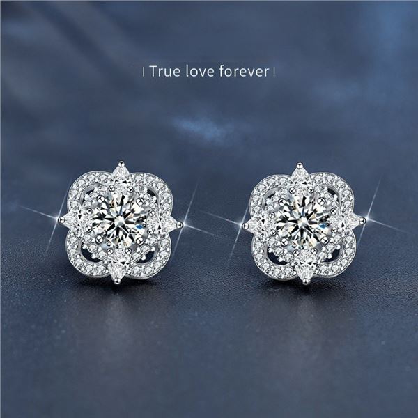 1 CT GRA CERTIFIED CLOVER STYLE ROUND BRILLIANT
