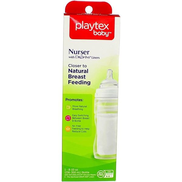 NEW PLAYTEX BABY 8-10 OZ NURSER BOTTLE