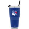 Image 1 : NEW 30 OZ NHL TUMBLER W/STRAW LID NEW YORK RANGERS