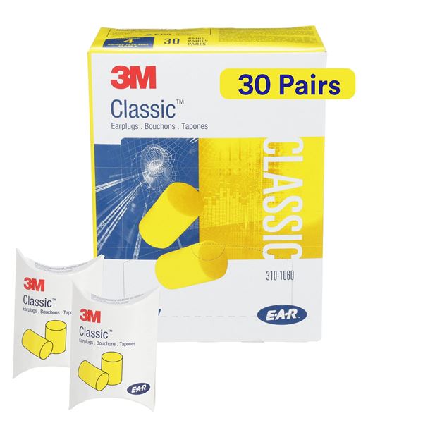 NEW 1000 3M CLASSIC EARPLUGS