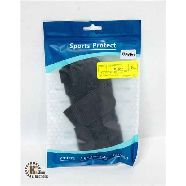NEW SPORTS PROTECT WRIST SUPPORT SINGLE