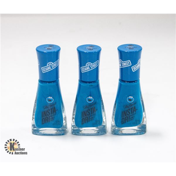 NEW 3 PACK OF SALLY HANSEN INSTA DRI SESAME STREET